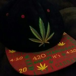 Marijuana snapback hat